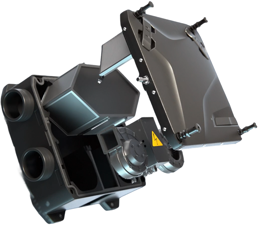 Конструкція припливно-витяжної установки Enave